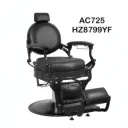 Chaise de Coiffeur Professionnelle Hydraulique Noir thumbnail 1