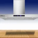Hotte de Cuisine Technolux 90X60 avec Sortie Gris TEC90SS thumbnail 1
