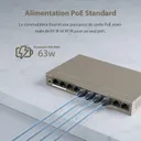Tenda Switch PoE 10 Ports 10/100 Mbps avec 8 Ports PoE – TEF1110P-8-63W thumbnail 3
