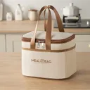 Sac à Lunch Isolé Premium – Beige - Tissu Oxford thumbnail 1