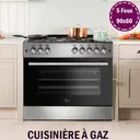 Cuisiniere Roch 5FEUX 90X60 Inox F9L50 G2-IL thumbnail 3