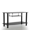 Table Téléviseur Long En Verre Noir А36Р thumbnail 1