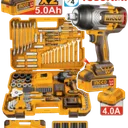 Coffret Outils 138 Pcs + Clé à Chocs 1350 Nm 20V INGCO thumbnail 1