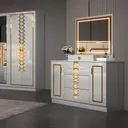 Chambre à Coucher 6 battants 5 pièces Blanc MC612 thumbnail 5