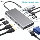 Convertisseur Type-C vers HDTV 12 en 1 R SCAR RS-TCHD12IN1 thumbnail 1