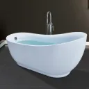 Baignoire YJ1010 en acrylique-coloris blanc thumbnail 1