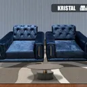 Salon Canapé 7 places Couleur Au Choix Kristal thumbnail 6