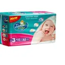 TIMA BABY - Couches bébé taille 3 mini (4-9kg) - Lot de 5 X 32 couches thumbnail 1