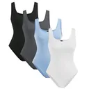 Lot de 4 Bodys Débardeur Été – Col Rond, Léger et Confortable thumbnail 1