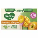BLEDINA-Compote bébé dès 6 mois Pomme Mangue-4X130g thumbnail 1
