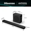 Barre de Son Hisense 500W AX3100Q 3.1 thumbnail 2