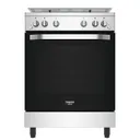 Cuisiniere Hotpoint 4FEUX A Gaz 60X60 Four A Gaz Gris HS67G2PMX/IT/1 thumbnail 1