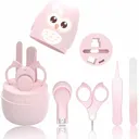 HyAdierTech - Kit de Manucure Bébé, 4-en-1 (étui, coupe-ongles, ciseaux, lime & pince à épiler) thumbnail 1