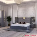 Chambre à Coucher 6 battants 5 pièces Gris MC202H thumbnail 1