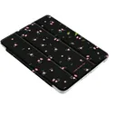 Coque de protection en silicone à motif floral dispersé noir - iPad thumbnail 1