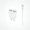 Chargeur Mural ICONIX IC-HC1022 Type-C 12W Double Ports thumbnail 1