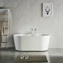 Baignoire YJ1019A en acrylique-coloris blanc thumbnail 1