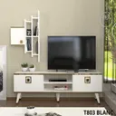 Table Téléviseur Kornelya Unit White T803 thumbnail 1