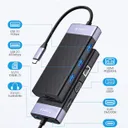 Adaptateur USB-C ORICO MDK-10P thumbnail 1