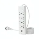 R SCAR RS-114U (10M) Multiprise électrique 8 prises (10M) Avec 2 Ports de Chargement USB thumbnail 1