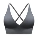 Kayna – Soutien-gorge de sport col V femme – Bretelles fines réglables – Bonnet rembourré thumbnail 1