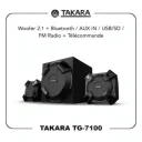 Enceinte Bluetooth Takara TG-7100 avec Radio FM thumbnail 1