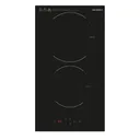 Plaque Encastrable Kumtel 2FEUX Electrique Noir HV302 thumbnail 1