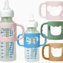 Manchon de Biberon Bébé – Silicone Antidérapant avec Motif Cartoon thumbnail 1
