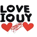 Drapeau d'ambiance de la Saint-Valentin "Je t'aime" thumbnail 1