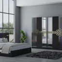 Chambre à Coucher 6 battants 4 pièces Bleu Alpina Sky thumbnail 1