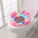 Ensemble d’Accessoires de Salle de Bain pour Enfants – Siège de Toilettes Mignon Garçon – Rose thumbnail 1