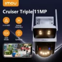 Caméra IP Wi-Fi extérieure 11MP avec triple objectif thumbnail 1