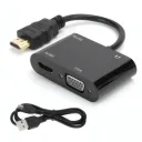 Convertisseur HDMI vers HDMI & VGA avec Audio RS-HDHDVGA thumbnail 1