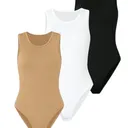 Ensemble Justaucorps Sans Manches De Couleur Unie 3 PCS - Taille M thumbnail 1