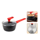Casserole Decakila 16 cm Granit - Induction et Manche Rouge thumbnail 1