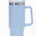 Gobelet Isolant Réutilisable en Acier Inoxydable – Style Stanley Cup 40 oz - Bleu Ciel thumbnail 1