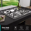 Plaque De Cuisson Encastrable Hisense 4FEUX 60X60 Inox HHU60GAGR thumbnail 5