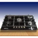 Plaque Technolux Encastrable 5FEUX 90X60 A Gaz Noir TEC5GG thumbnail 1