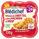 BLEDINA - Bledichef - Mitonné de carottes, petits macaroni et boeuf - 250G thumbnail 1