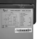Congelateur Roch Horizontal 230LITRES Gris RCF230BB thumbnail 5