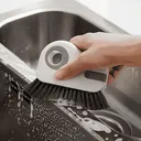 Brosse de nettoyage de rail de fenêtre 2-en-1 thumbnail 1