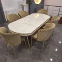 Table à Manger 6 places Blanc Dore TA050 thumbnail 1