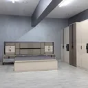 Chambre à Coucher Amoire 8 battants 7 pièces Vip Nova Beige 3314 thumbnail 1