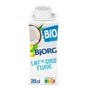 Lait de coco fluide bio BJORG la brique de 20 cl thumbnail 1