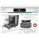 Lave Vaisselle Sharp 14COUVERTS Blanc Qw MA814WH2 thumbnail 3