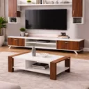 Table Televiseur Marron Blanc 160X40CM TV204+TABLE Basse 120X60 204 thumbnail 1