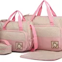 Sac à Langer 4 Pièces (2 Sacs+Trousse Biberon+Trousse accessoire) - Multicolore thumbnail 1