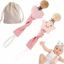 Attache Sucette Tissu – Motif Multicolore, Adorable & Pratique thumbnail 1