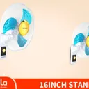 Ventilateur Mural Decakila 16 Pouces Blanc et Bleu thumbnail 3