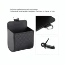 Pochette de Rangement Voiture – Clés, Téléphone, Argent - Couleur Noir thumbnail 1